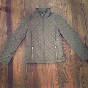 J. Crew Olive Green Quilted Jacket Small S